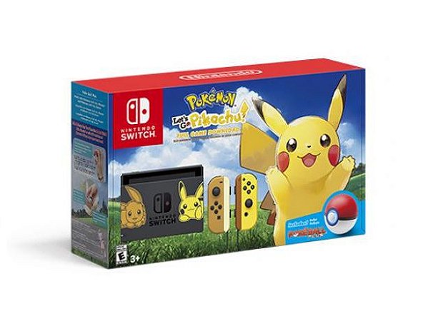 Console Nintendo Switch Pokemon Let's Go Pikachu Bundle