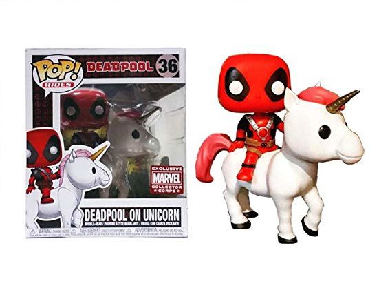 Funko Pop Marvel 36 Deadpool On Unicorn Exclusive