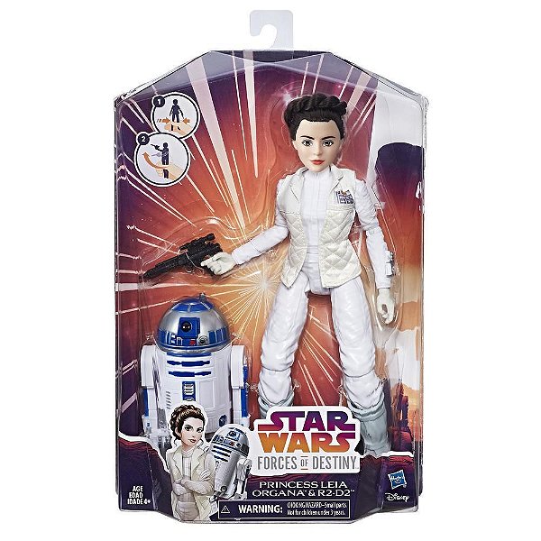 Star Wars Forces of Destiny Princesa Leia Organa e R2-D2