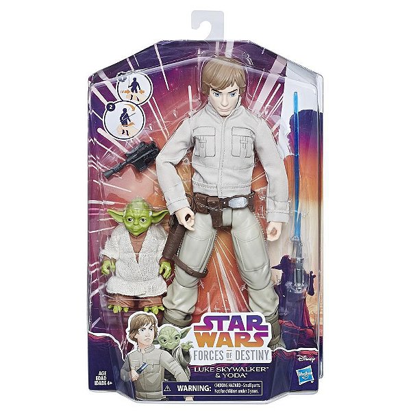 Star Wars Forces of Destiny Luke Skywalker e Yoda