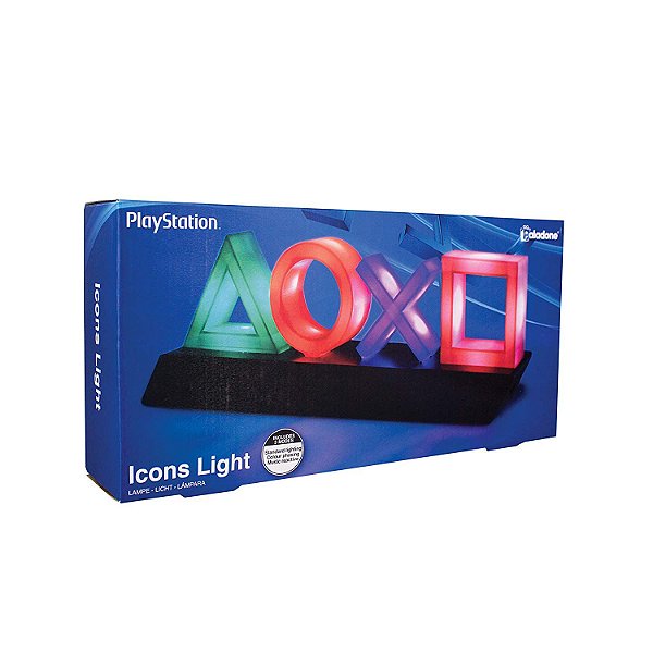 Luminária Playstation Icons Light - Paladone