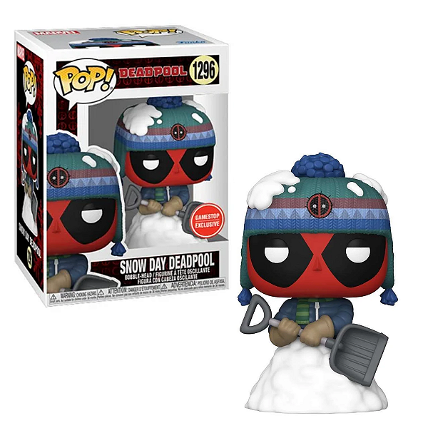 Funko Pop Marvel Deadpool 1296 Snow Day Deadpool Exclusive