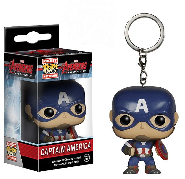 Chaveiro Funko Pocket Pop Marvel Avengers 2 Cap America