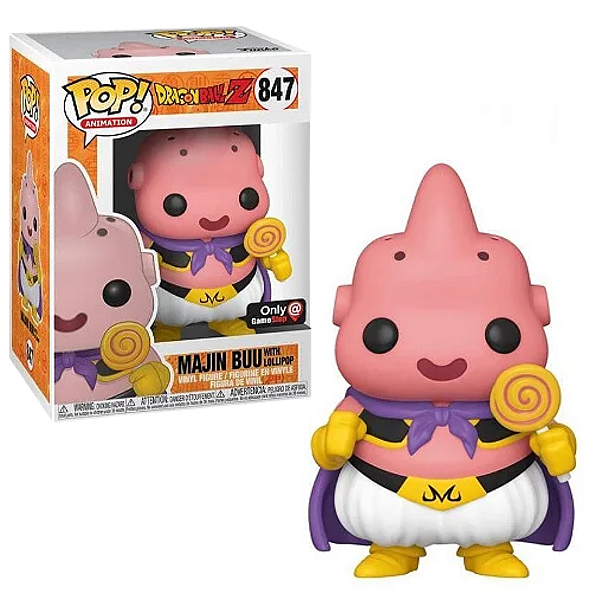 Funko Pop Dragon Ball Z 847 Majin Buu w/ Lollipop Exclusive