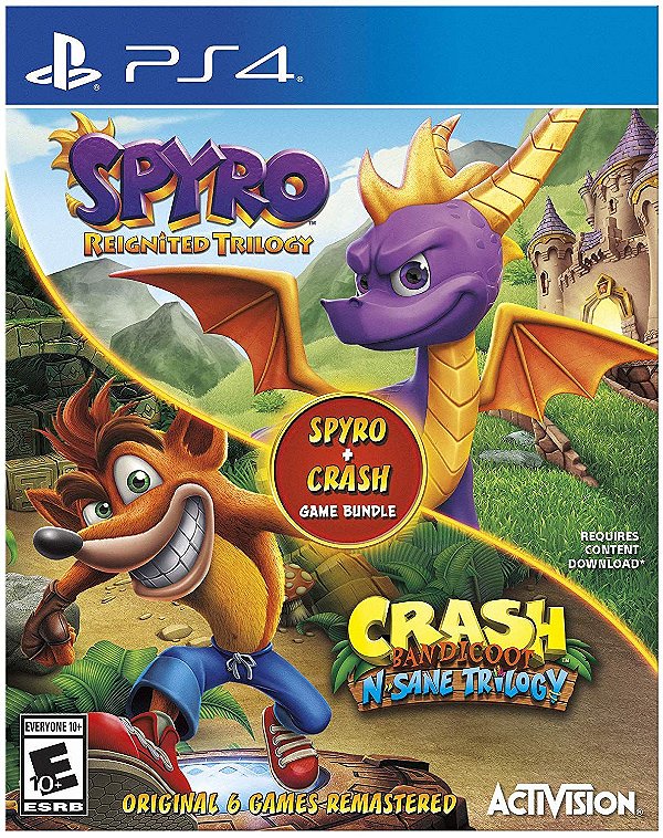 Spyro Crash Remastered Bundle - PS4