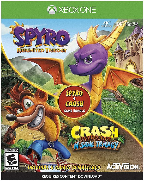 Spyro Crash Remastered Bundle - Xbox One
