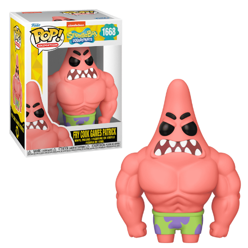 Funko Pop SpongeBob SquarePants 1668 Fry Cook Games Patrick