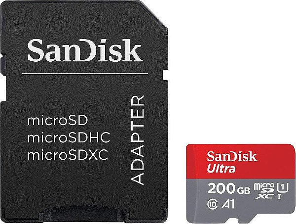 SanDisk Ultra 200GB microSD card c/ Adaptador - Switch Compatível