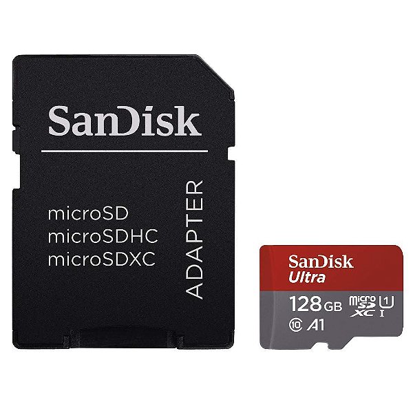SanDisk Ultra 128GB microSD card c/ Adaptador - Switch Compatível