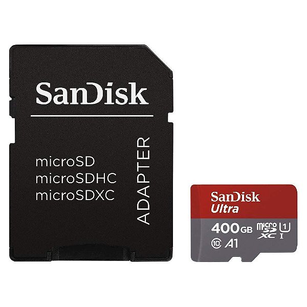 SanDisk Ultra 400GB microSD card c/ Adaptador - Switch Compatível