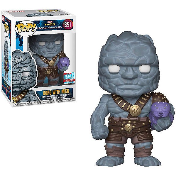 Funko Pop Thor Ragnarok 391 Korg with Miek Exclusive