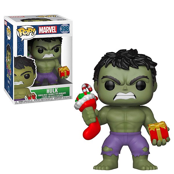 Funko Pop Marvel 398 Hulk Holiday with Stocking