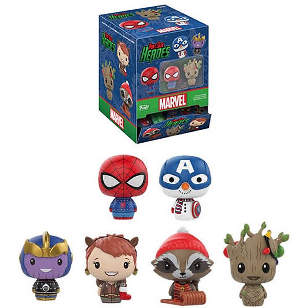 Funko Mystery Mini Pint Size Marvel Holiday - 1 Boneco Misterioso