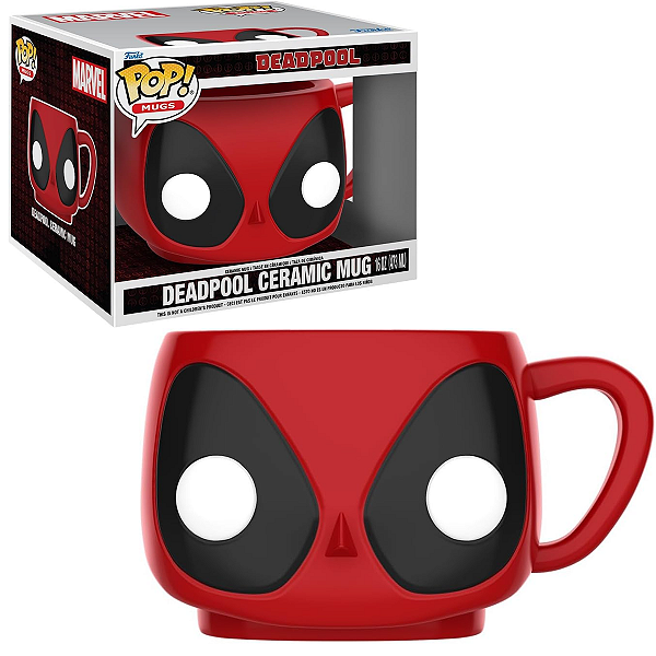 Funko Pop Mug Marvel Deadpool Caneca 473ml