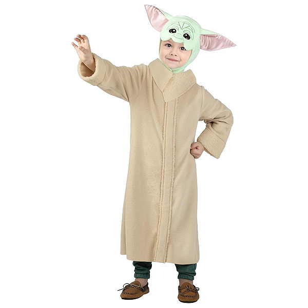 Fantasia e Roupão de Banho Star Wars Mandalorian Grogu Yoda