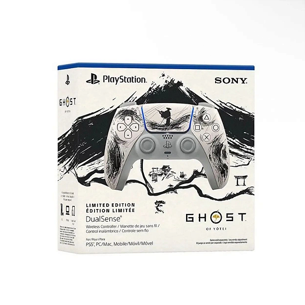 Controle DualSense Ghost of Yotei Black Limited Edition PS5