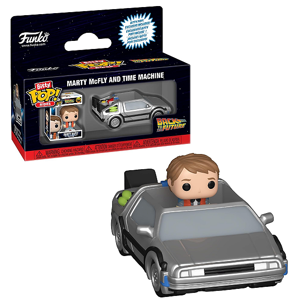 Funko Bitty Pop Back to The Future Marty McFly Time Machine