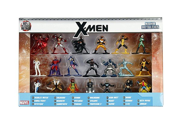 Nano Metalfigs Marvel X-Men Pack 20 Die-Cast Figures