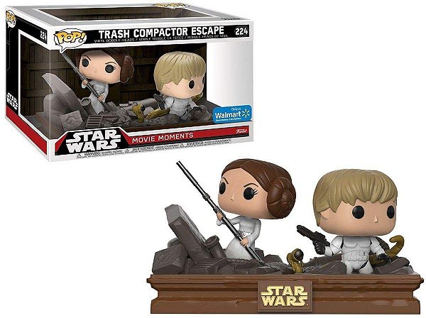 Funko Pop Star Wars 224 Luke and Leia Trash Compactor