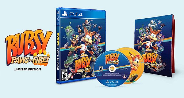 Jogo Bubsy Paws On Fire Limited Edition - Playstation 4 - Accolade