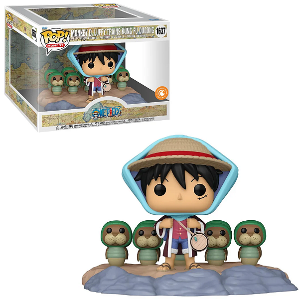 Funko Pop Moment One Piece 1637 Luffy Trains Kung Fu Dugong