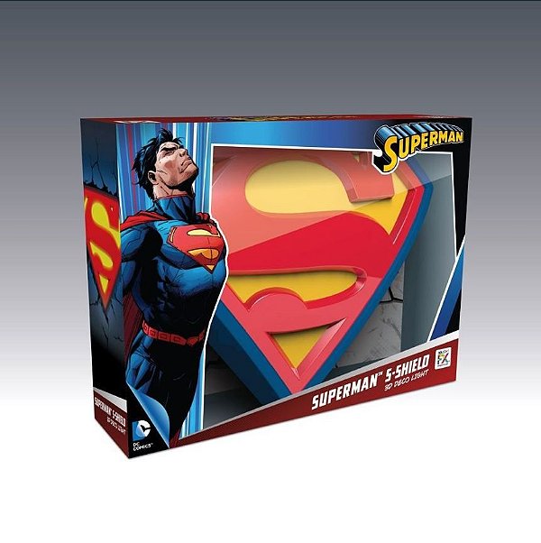 Luminária DC Comics Logo Superman 3D Light FX