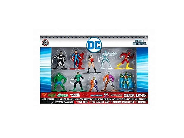 Nano Metalfigs Dc Comics 10-Pack Set 1