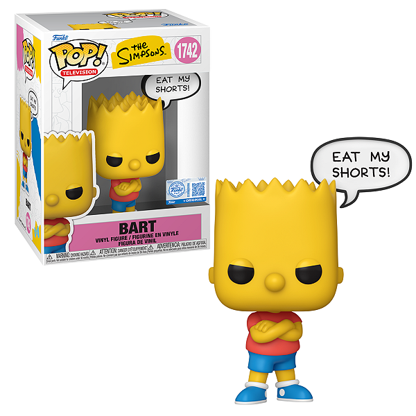 Funko Pop The Simpsons 1742 Bart Special Edition