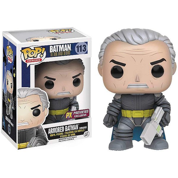 Funko Pop Batman 113 Armored Batman Unmasked Exclusive