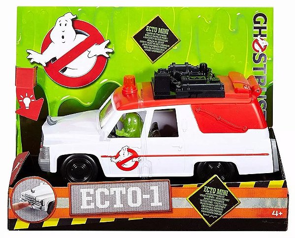 Veiculo Ghostbusters Ecto-1 Com Geleia Slimer Figure