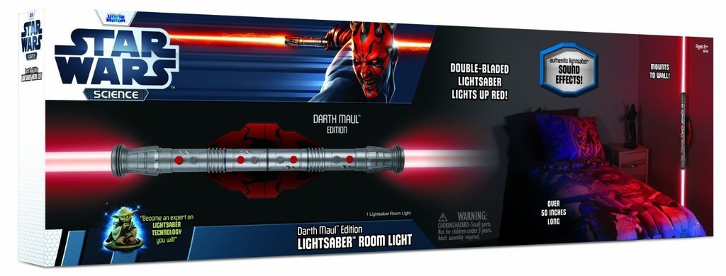 Luminária Star Wars Remote Control Lightsaber Darth Maul