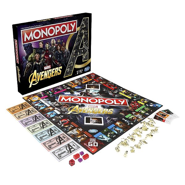 Monopoly Avengers Vingadores Hasbro (Inglês)