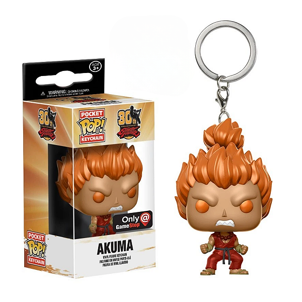 Chaveiro Funko Pocket Street Fighter Akuma Exclusive
