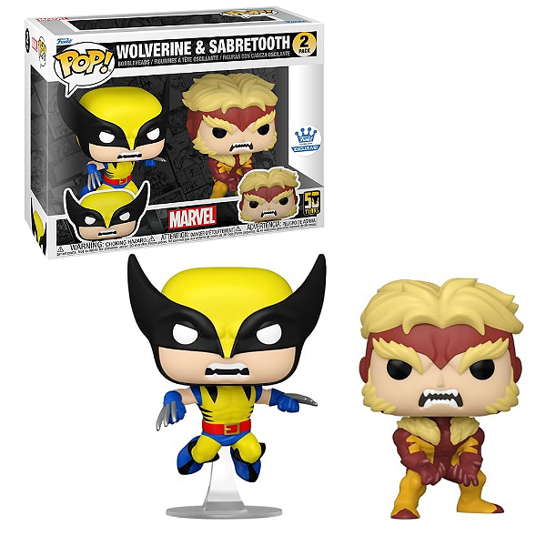 Funko Pop Marvel X-men Wolverine & Sabretooth 2pack