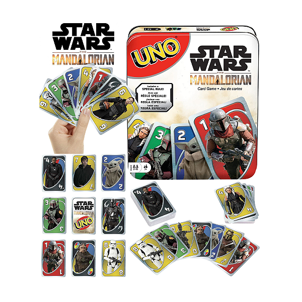 Jogo de Cartas UNO Star Wars Edição Especial Lata
