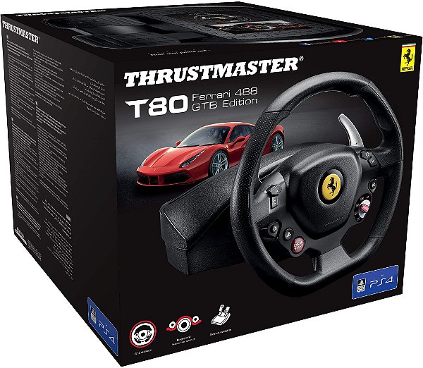 Thrustmaster T80 Ferrari 488 GTB Racing Wheel PS4/PC