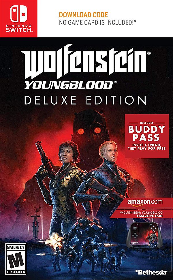 Jogo Wolfenstein Youngblood Deluxe Edition - Switch - Bethesda