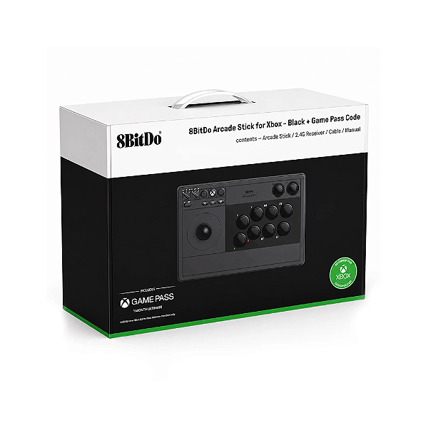 Controle 8BitDo Arcade Stick 81JA02D Sem Fio para Xbox Series X / Windows
