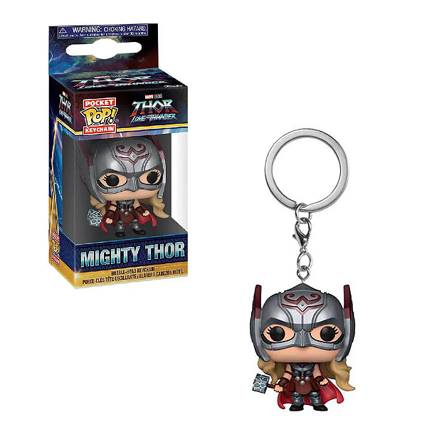 Chaveiro Funko Pocket Pop Marvel Love & Thunder Mighty Thor