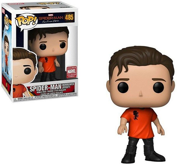 Funko Pop Spider-Man Far from Home 485 Spider-Man Borrowed Jersey