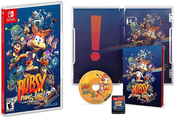 Bubsy Paws On Fire Limited Edition - Switch