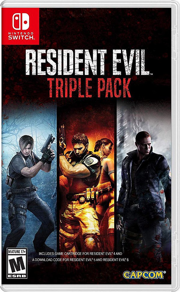 Jogo Resident Evil Triple Pack - Switch - Capcom