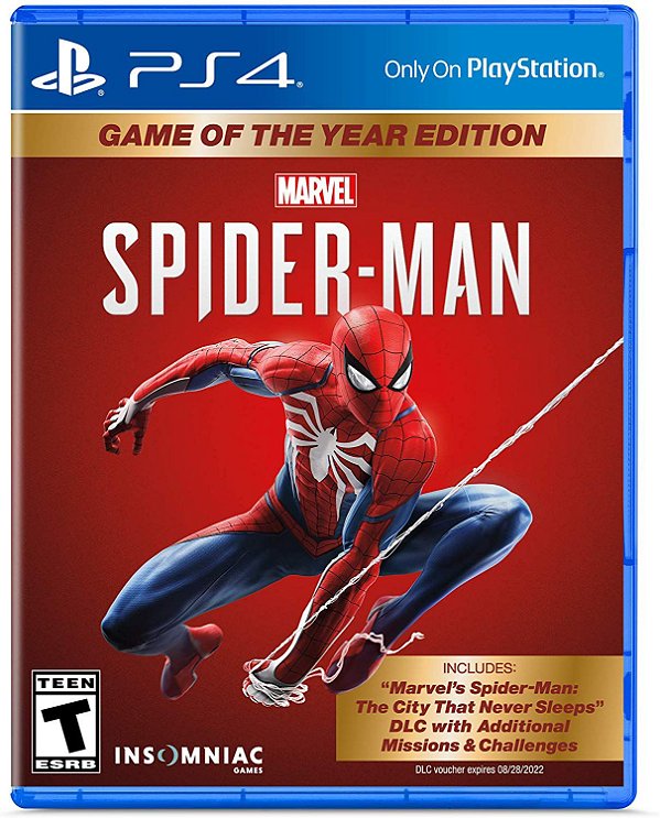 Marvel Spider-Man Game of The Year Edition GOTY - PS4