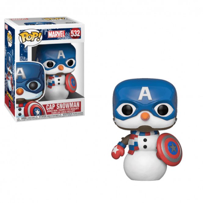 Funko Pop Marvel 532 Captain America Snowman Holiday