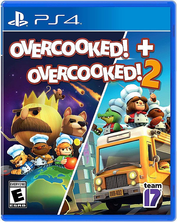 Jogo Overcooked! + Overcooked 2 Double Pack - Playstation 4 - Team17