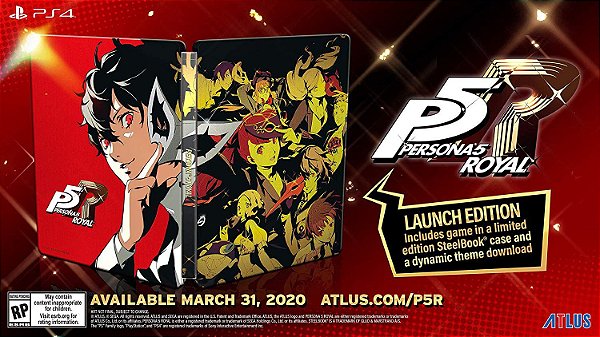 Jogo Persona 5 Royal Steelbook Launch Edition - Playstation 4 - Atlus