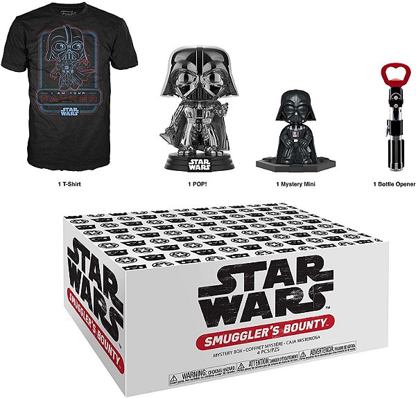 Funko Pop Star Wars Smugglers Bounty Darth Vader Collectors Box