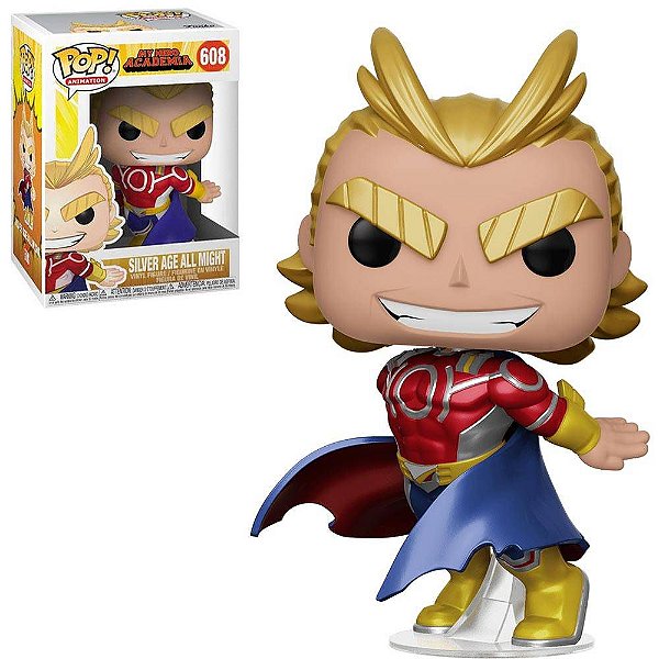 Funko Pop My Hero Academia 608 Silver Age All Might Metallic