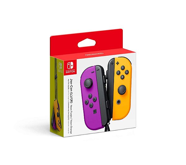 Nintendo Joy-Con (L/R) Roxo e Laranja Purple Orange - Switch