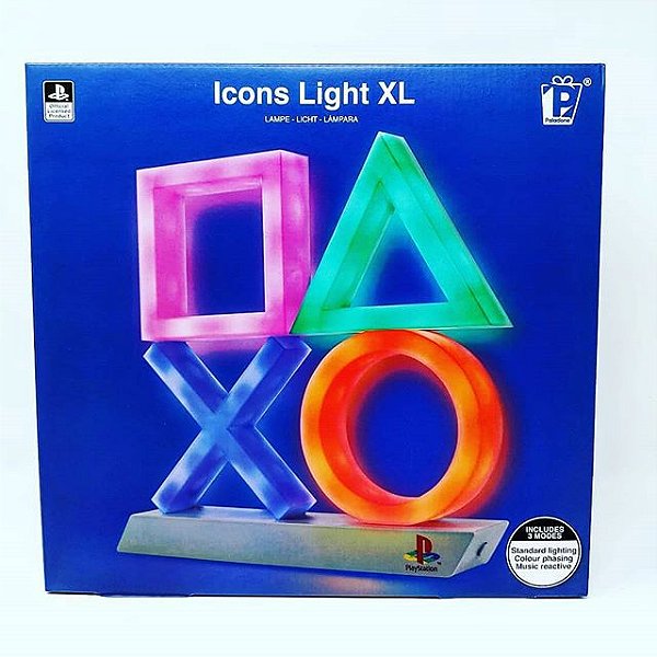 Luminária Playstation Icons Light XL Extra Grande - Paladone